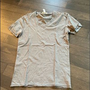 DIESEL: Distressed Men’s V-Neck, Tshirt, Grey, small